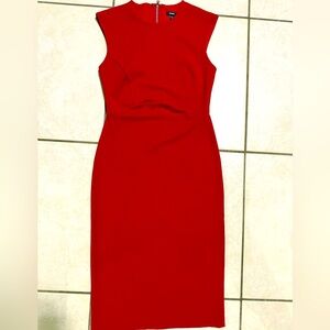 Express Red Midi Dress XS